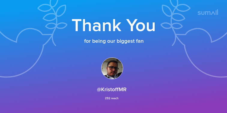 VeriDocID's tweet image. Our biggest fans this week: KristoffMR. Thank you! via sumall.com/thankyou?utm_s…