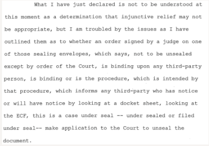 This is Judge Glasser after hearing both sides argue, appeal after appeal until final SC hearing/ruling+other details.(Older followers, pls bear w/me. Thread will include further details I've never covered when Paul Cassell enters picture.)Note these filesunsealed 2011.