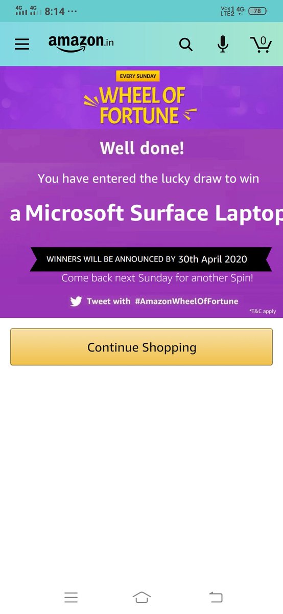 Rajanku47435093's tweet photo. #AmazonWheelOffFortune https://t.co/8uUOGalNqH