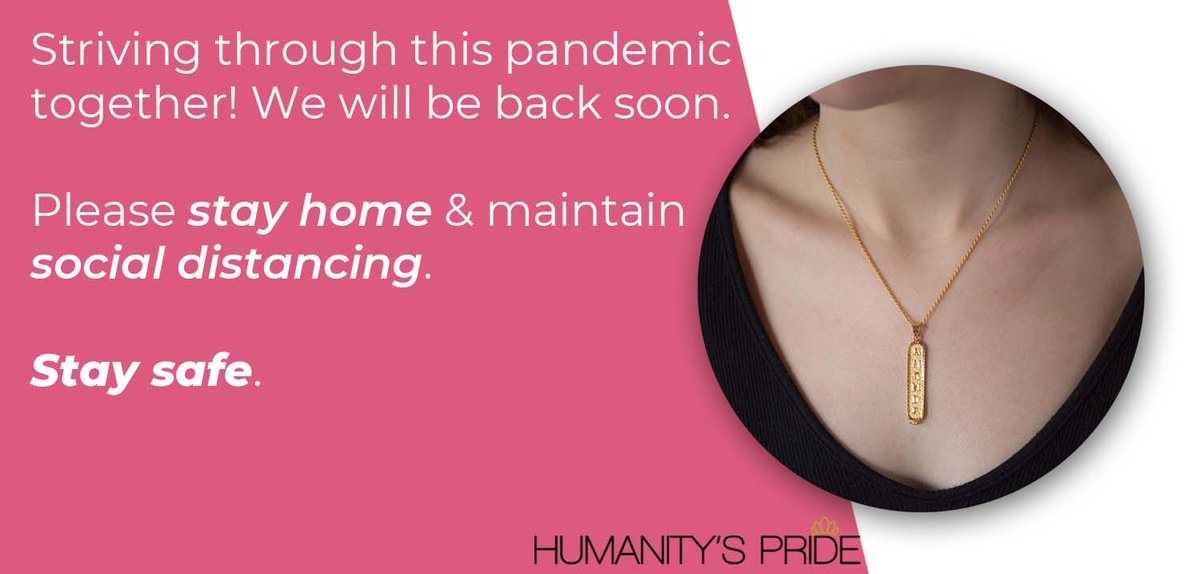 Humanitys_Pride's tweet photo. We aim to resume production in the coming weeks or months, hoping the situation gets better &amp; we are once again able to serve our customers. Until then please stay safe &amp; maintain social distancing.🙏2/2
#covid #covid19 #pandemic #stayhome #staysafe #socialdistancing #coronavirus https://t.co/8gvmIOep0i