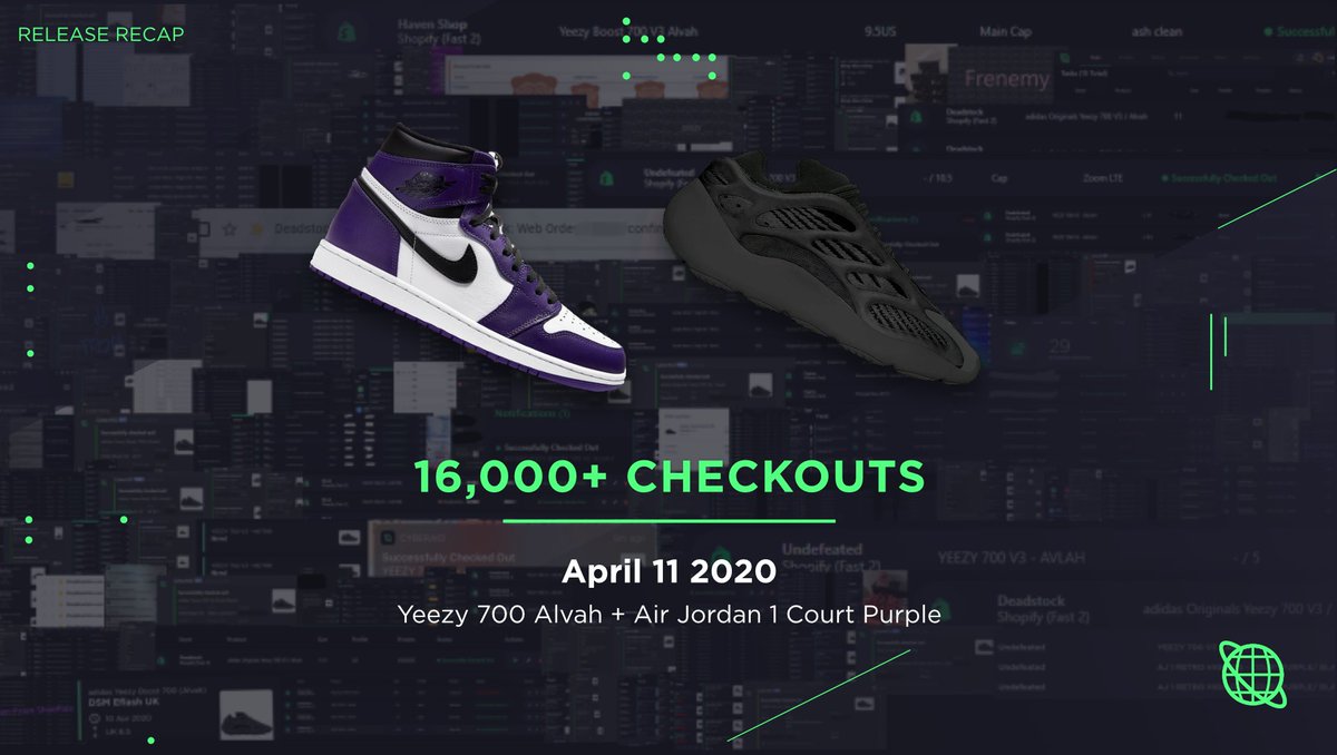 Cybersole's tweet image. CyberAIO absolutely dominated today's Yeezy and Jordan drop, with checkouts across Shopify and Footsites.

Should we restock tomorrow? 🌐