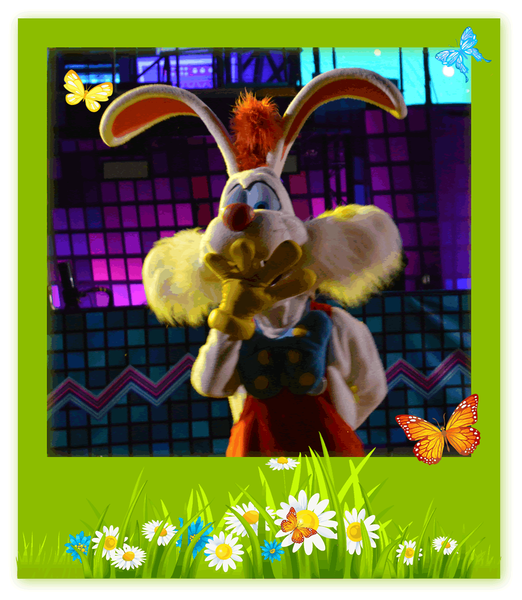 MagicEverywher's tweet photo. It's Easter Sunday so it's the end of our Bunny countdown. We finish with Roger Rabbit, appearing here at FanDaze in 2018 #bunnysunday #disneylandparis #fandaze https://t.co/ocO0SaMt8U