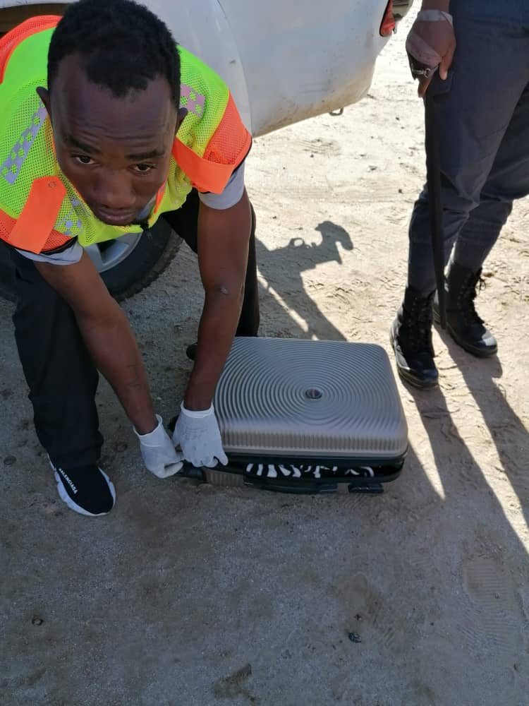 NBCDigitalNews's tweet photo. BOOZE CASE| A man is in police custody after police officers searched the suitcase he was carrying at the Katutura Shoprite Complex. Officers found several bottles of wine and beer in the suitcase. https://t.co/LhX9kytwy1