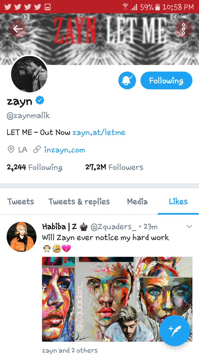 Zquaders_'s tweet image. 2 years ago 12.4.18
Zayn noticed and it was the greatest feeling on earth
My heart was about to stop
I never felt something like this before!
It was the first time I ever felt that I am #FreeToEdit
I was and I am still doing this as a hobby that makes me happy!
Thanks @zaynmalik