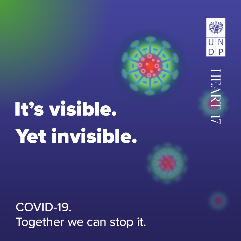 hm's tweet photo. We're letting global aid organisations utilise our social media channels to share messages around health and safety during the COVID-19 pandemic.

Today we're using this space to support the work of @UNDP and Heart 17.

Stay tuned and stay safe.
#COVID19 #SDG3 #TogetherForward https://t.co/s3HzGRxDZu