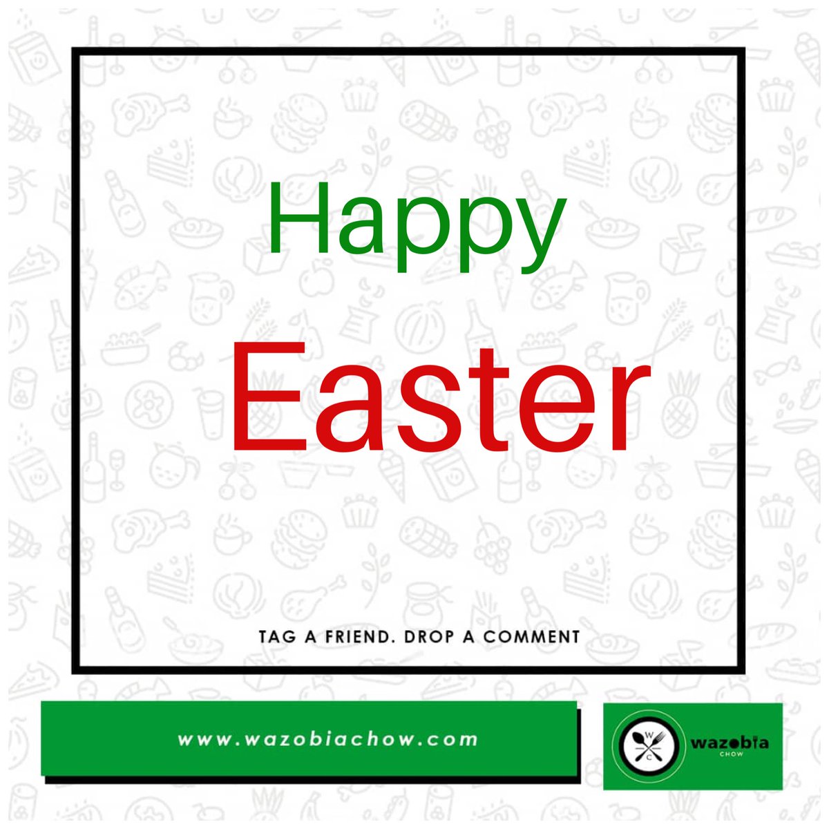 WazobiaChow's tweet photo. Happy Easter good people of Abuja, you can order fro your favorite meals through us Today. No stress No Hassle #AbujaTwitterCommunity https://t.co/XP4BQiwzBF