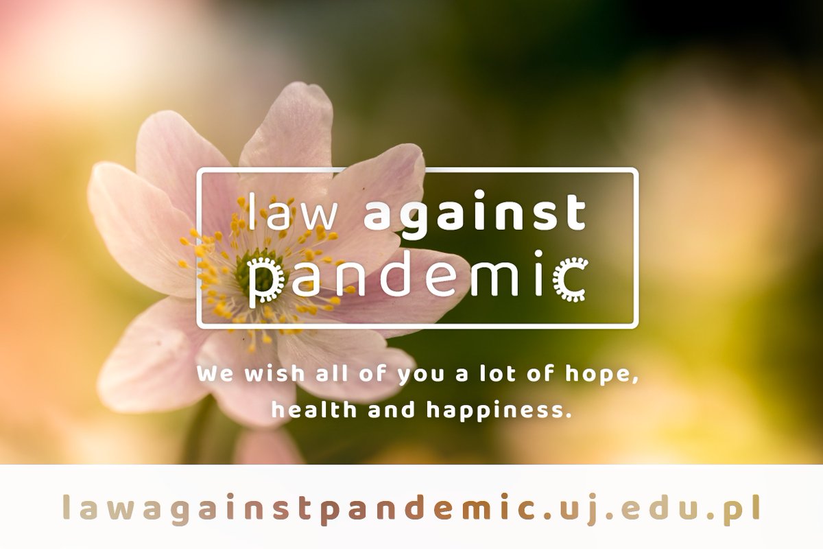 We hope you will be able to find peace of mind in these trying times. Solution-oriented attitude and hunger for knowledge may help – see new texts on salus publica (ES), intl. trade law (EN), labour market (EN), local governance in PL (EN) and Hungarian constitutionalism (EN)!