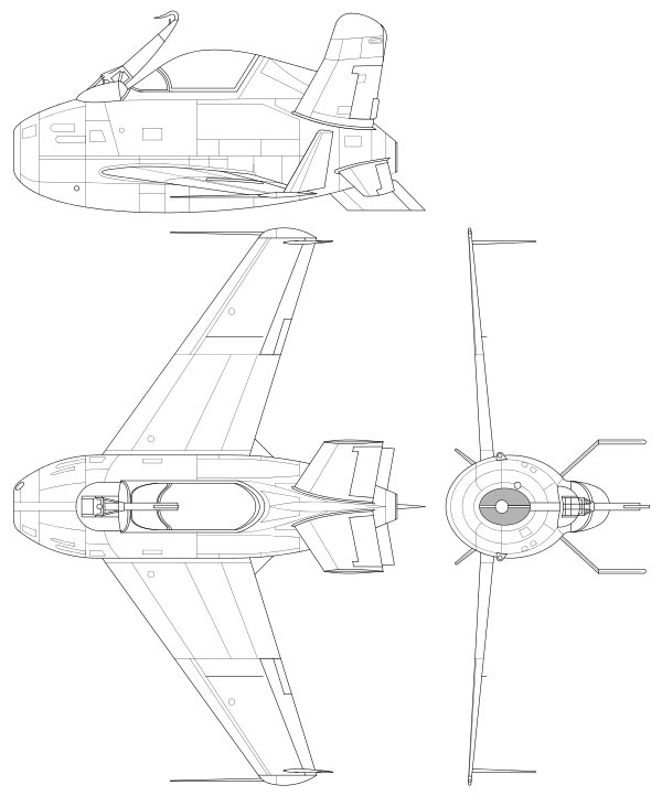 Le McDonell XF-85 Goblin a par exemple été développé pour rentrer dans la soute du B-36 dont on parlait plus tôt, ou du B-52. Mais sa géométrie particulière l'empêcha de rivaliser avec les chasseurs de sa génération, et de celle d'après.