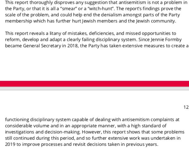 For those who think this report shows that antisemitism wasn't a serious problem: it doesn't, quite the opposite. See the screenshots for examples. It does ask crucial questions about how Iain McNicol’s regime dealt with this problem, and why.