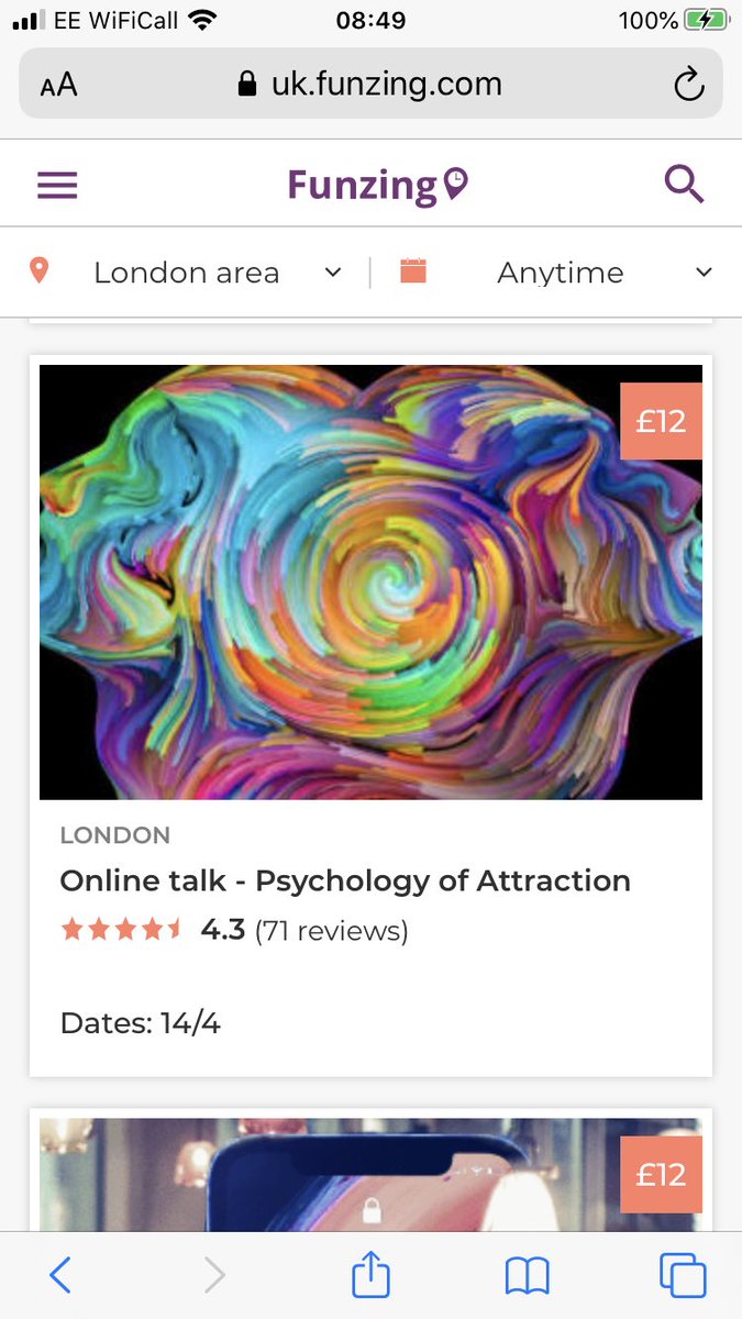 IntimacyMatters's tweet photo. The first online outing for my Psychology of Attraction Talk on Tuesday 14th , so if you are bored and stuck at home come join in on #funzing #Zoom. Two shows 2pm or 7pm
https://t.co/4y3BYOhrCL https://t.co/gJWwKVPW8j