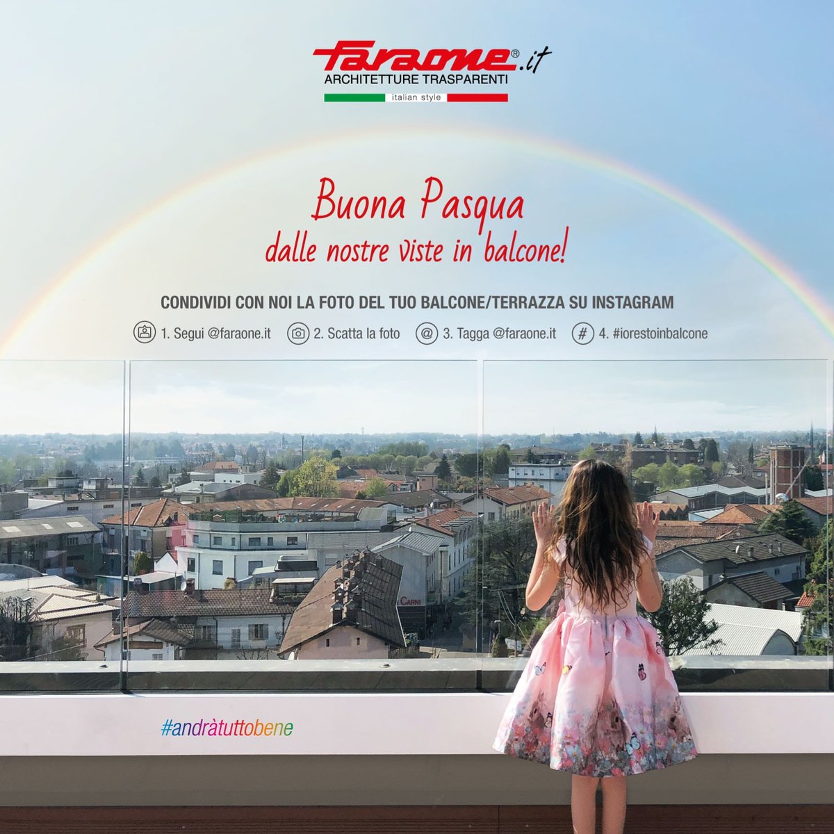 Faraonesrl's tweet image. Buona Pasqua dalle nostre viste in balcone! Condividi con noi la foto del tuo balcone, qui o su Instagram. bit.ly/pasquafaraone
#iorestoacasa #iorestoinbalcone #vistochevista #faraone #andratuttobene