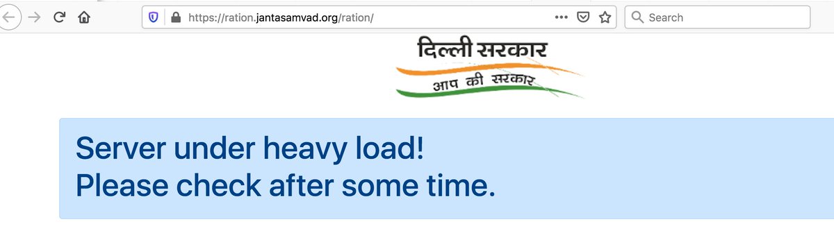 It can be helpful, If the website in the functional mode. I am trying to fill the form on websites ration.jantasamvad.org/ration/ last couple of days on behalf of some families who really need this help.But every time getting the error below.<a href="/ArvindKejriwal/">Arvind Kejriwal</a> <a href="/DineshMohaniya/">Dinesh Mohaniya</a>