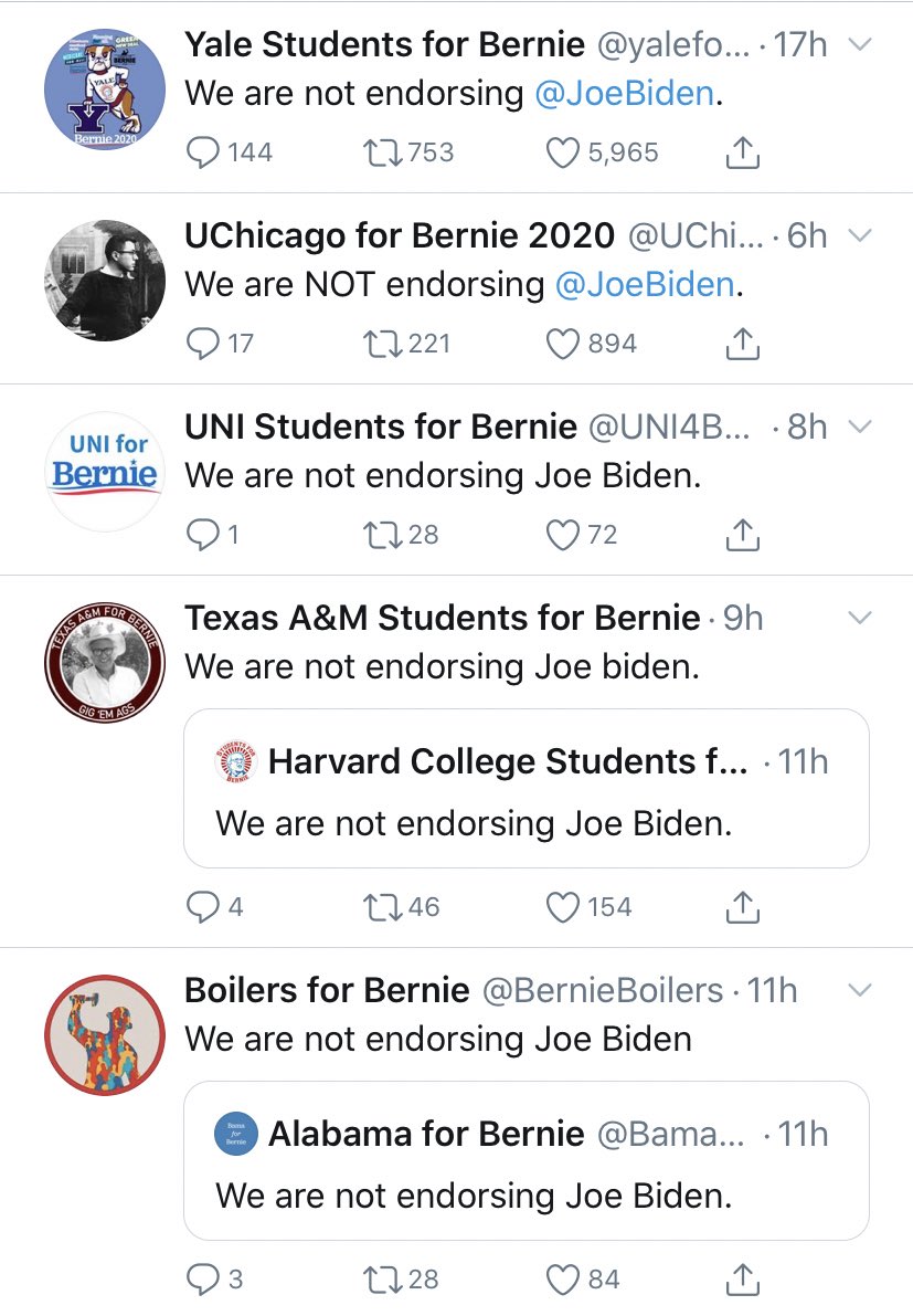 templeforbernie tweet picture