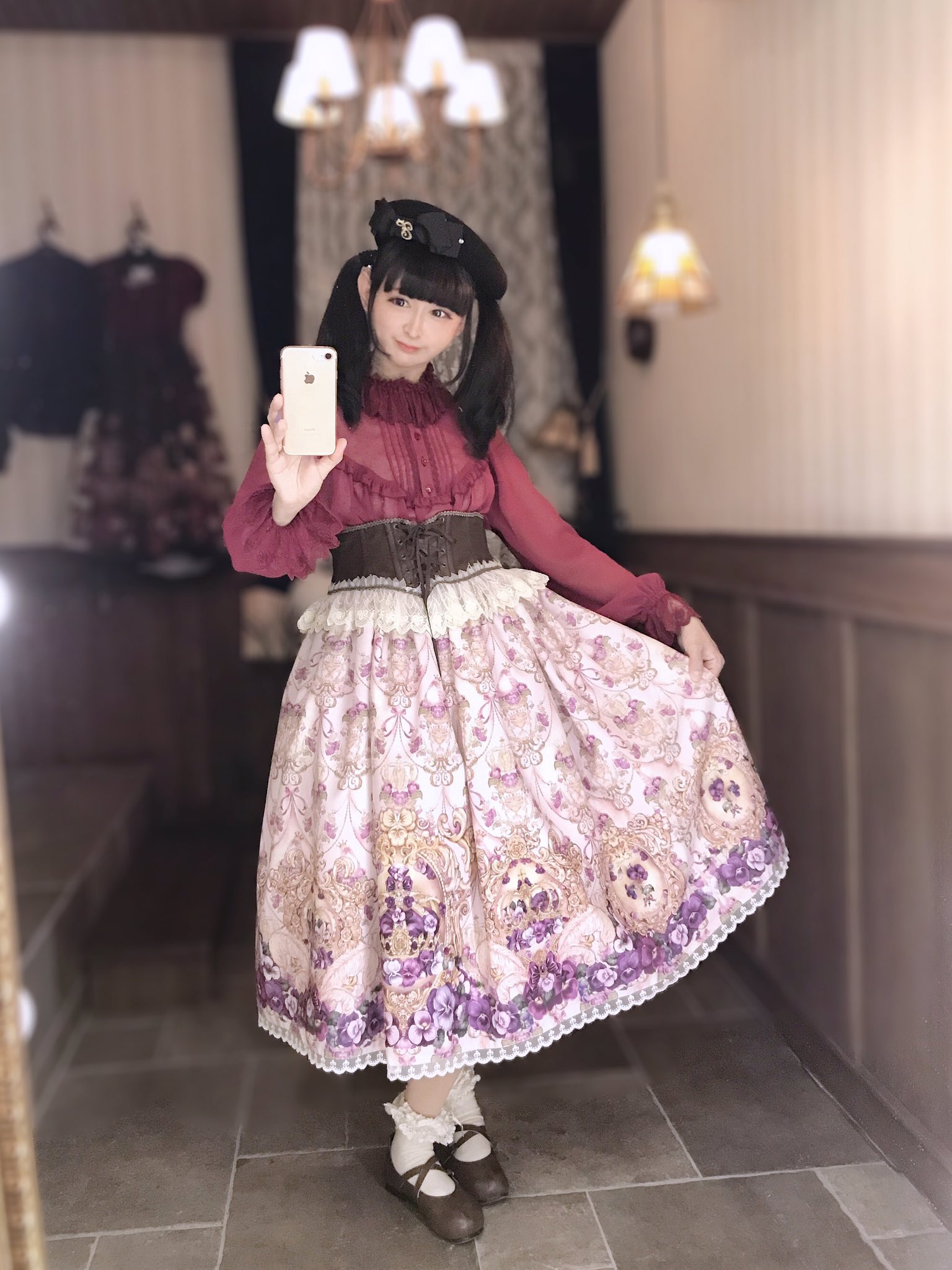 アンシャンテリックアンシャンテリー　ベレー帽　ピンク 47(フォーティーセブン)/ Dodgers Haymaker '47 Cuff Knit -PINK