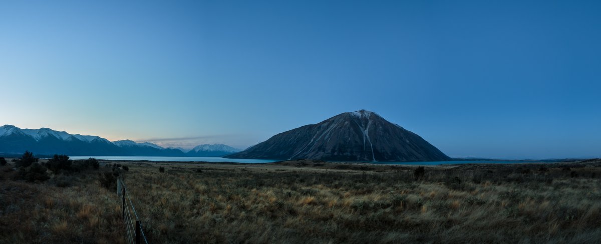 I certainly developed a love for the panoramic format back then, and it carries on through to today.My spiritual home is the mighty Mackenzie in Canterbry  @Christchurch_NZ Over two trips recently I captured Ben Ohau at sunset across the whispering tussocks.  #BitsOfNewZealand