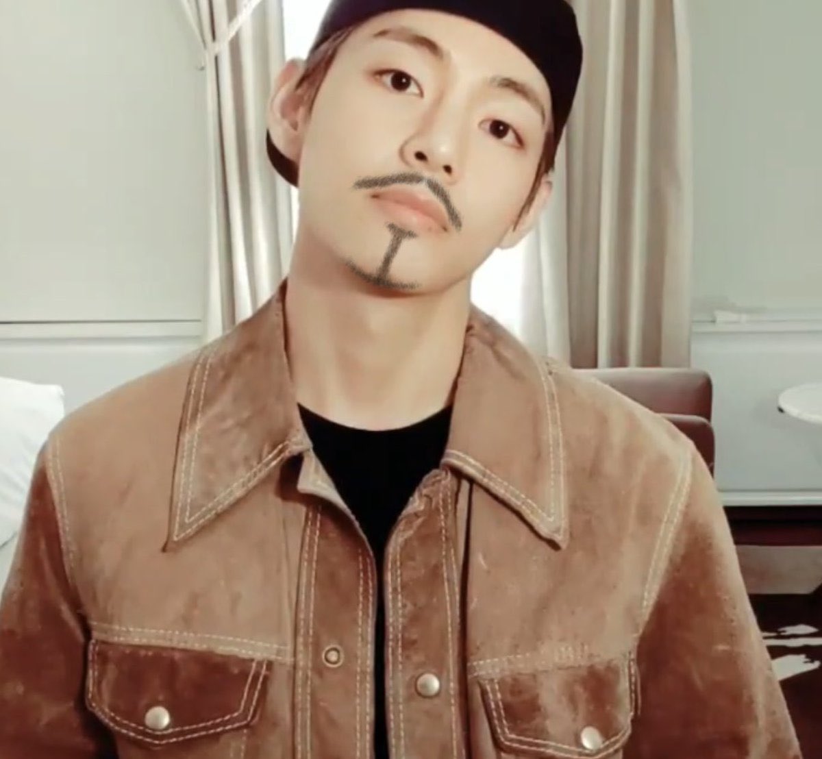 A thread of taehyungs mustache