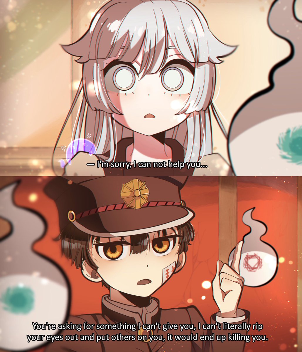 Maxeuz's tweet photo. A little comic of my OC Momokū &amp; Hanako.~ 
#JibakuShounenHanakokun #Jibaku_Shounen_Hanako_kun #地縛少年花子くん #hanakokun #花子 #柚木普 #toiletboundhanakokun #Oc #canonxoc #FanCharacter https://t.co/14JdtxugFu