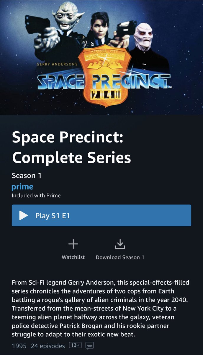 OH. MY. GOD! - Space Precinct 2040! Read that synopsis and tell me that’s not a must watch.