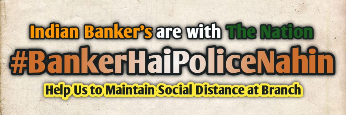 Bankers ask  @nsitharaman @DFS_India  @DebasishPanda87 How Can we service 500 people daily with ensuring  #SocialDistance without support from local police & district administration?Plz Ask Home ministry to help Bankers in State.  #BankerHaiPoliceNahin #BankerHaiPoliceNahin