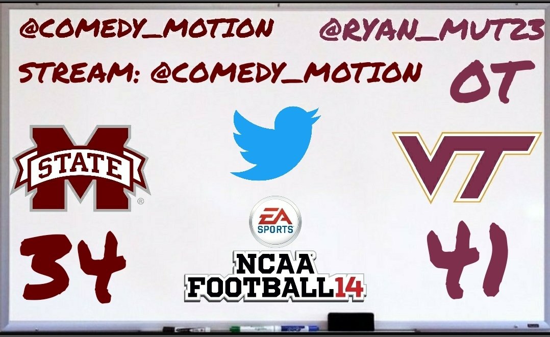 DAVID WILSON RIGHT UP THE MIDDLE!!!!!!!!!! HOKIES STRIKE FIRST IN OT!!!!!!!! @ryan_mut23 (VT) 41 @comedy_motion 34OT