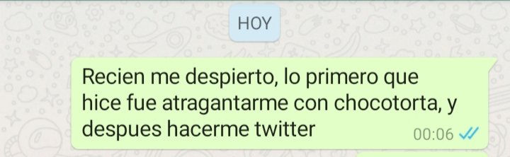 Considere muy necesario que este sea mi primer tweet