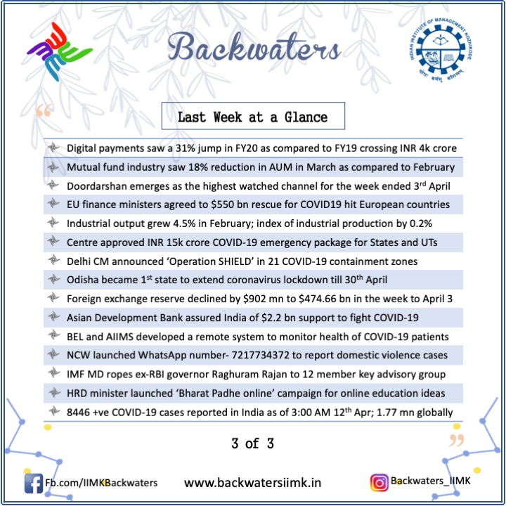 backwatersiimk's tweet photo. Keep yourself abreast with the weekly bulletin through our "Last Week at a Glance" https://t.co/1hkwbONT2M