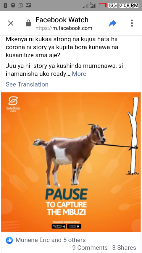 judywa3's tweet photo. @SafeBoda_Kenya #StaySafe #SBDelivers #Easter https://t.co/ybqQYpOGx6