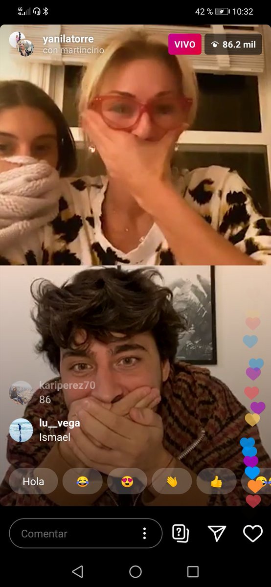 OsiVero_'s tweet photo. Hagamos la pregunta al filtro.
@lizardoponce a quien te quieres cog**
TODOS: QUE SALGA MARATEA, QUE SALGA MARATEA!!!!!!
@LaliMancuello @yanilatorre @TeamYanardo
#Yanardos4ever #86MIL
El mejor vivo q va de la cuarentena. LES AME! https://t.co/dPM45WctVj
