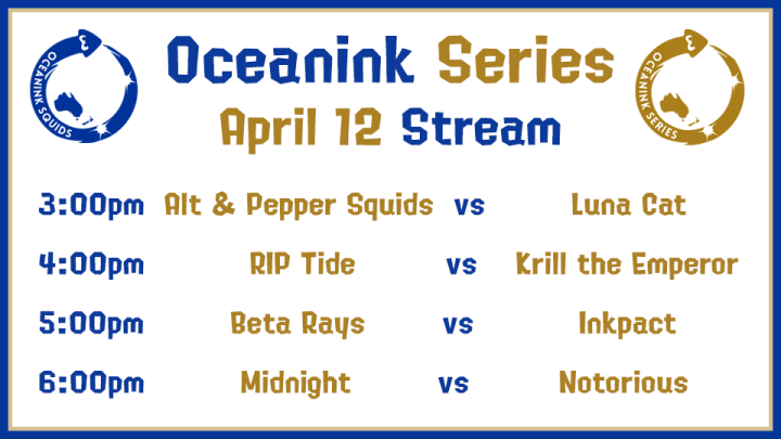 OceaninkSquids's tweet photo. Looking for something to do? We have 4 Oceanink Series matches lined up this afternoon and an official stream so you can come cheer on your favourite teams!

The first match is just about to begin at https://t.co/Mk5y0vSVDn 😉 https://t.co/M5RmIhHGdO