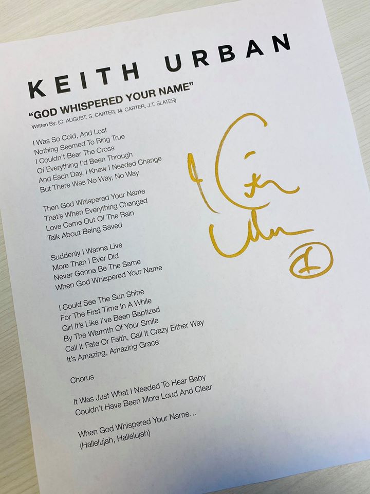 Crazy Autographed Lyric Sheets