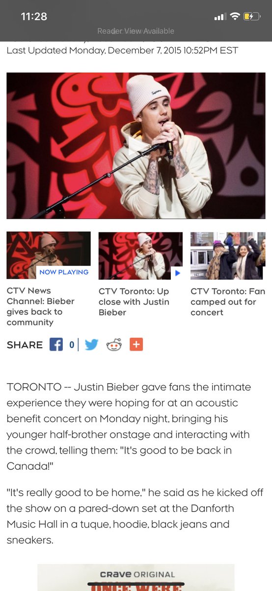 That just shows how hard-working Justin was just to get one of his singles pushed out there. I would also like to state that there has been multiple times with Justin has given back to Stratford. I mean this boy never stops talking about the Toronto Maple Leafs, he’s proud!