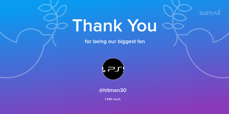 Mafalda2a's tweet photo. Our biggest fans this week: hitman30. Thank you! via https://t.co/vOaj8oX5zp https://t.co/vLyrCEe4bG