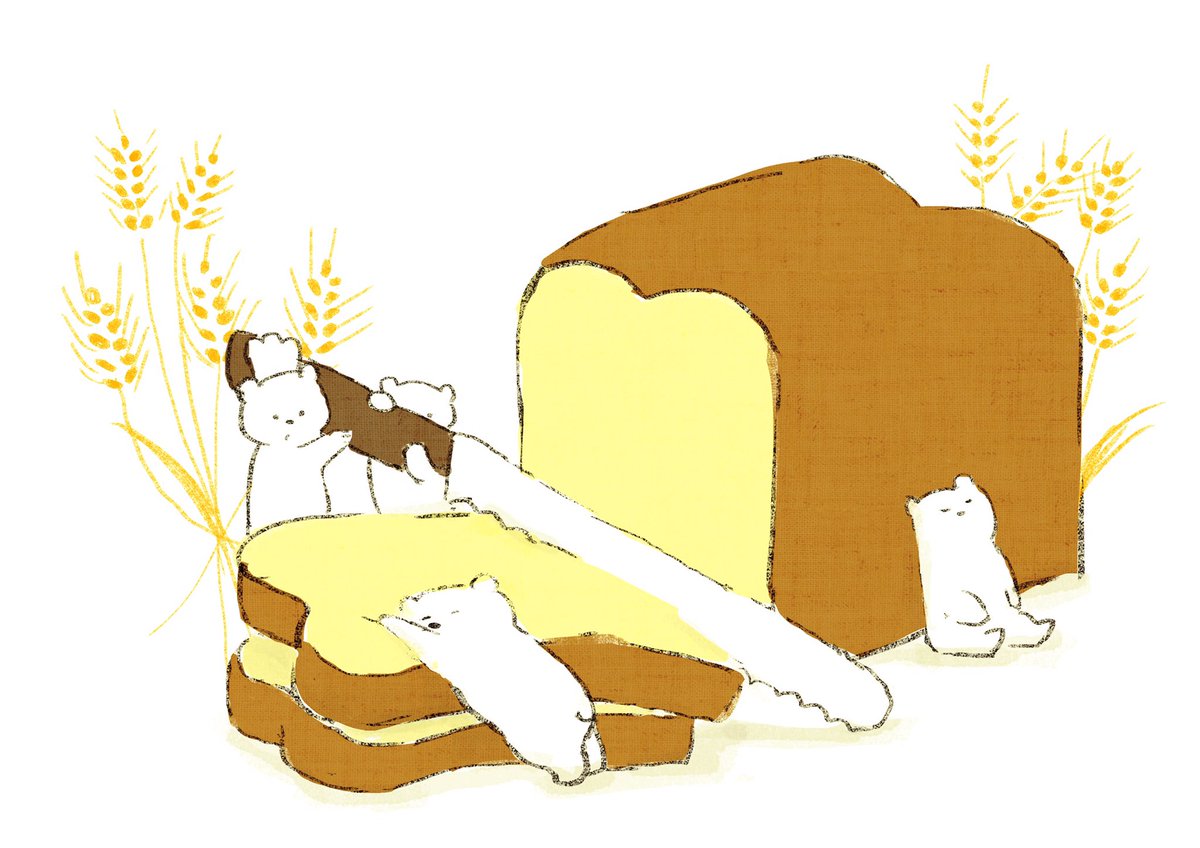 「#パンの記念日 」|ももろ　4／20発売絵本「パンダのパクパクきせつのごはん」のイラスト