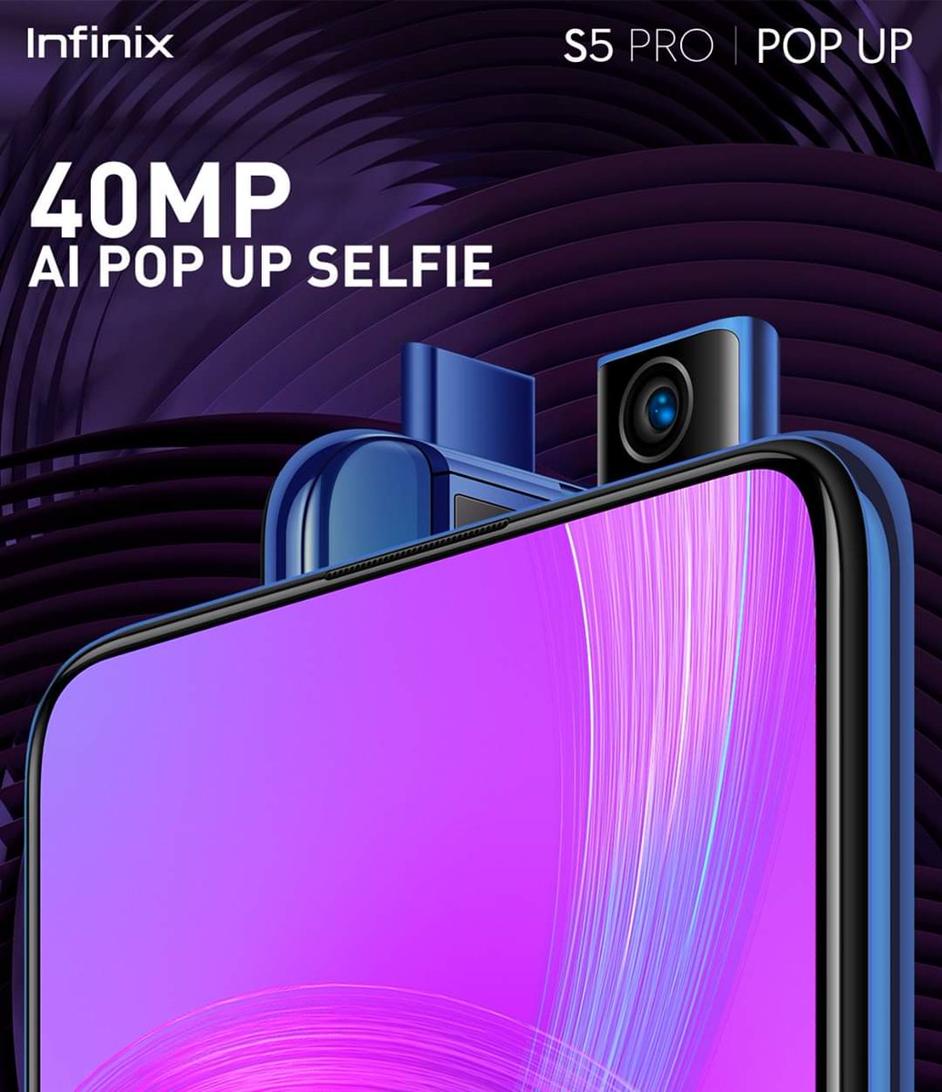 InfinixPakistan's tweet photo. Capture selfies like never before with #infinixS5Pro 40MP AI Pop-Up selfie camera & let the world know how beautiful you are.
Buy Infinix S5 Pro Now: https://t.co/gbzPeIbX2Y
#S5ProPopUp #PictureClearHai #InfinixPakistan https://t.co/gCifX0NiAN