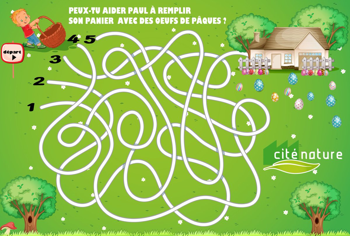 Aujourd’hui, on se protège, on se lave les mains, on reste à la maison et ... on cherche des œufs virtuels 😉
Alors ? Quel chemin faut-il prendre pour trouver les œufs ?