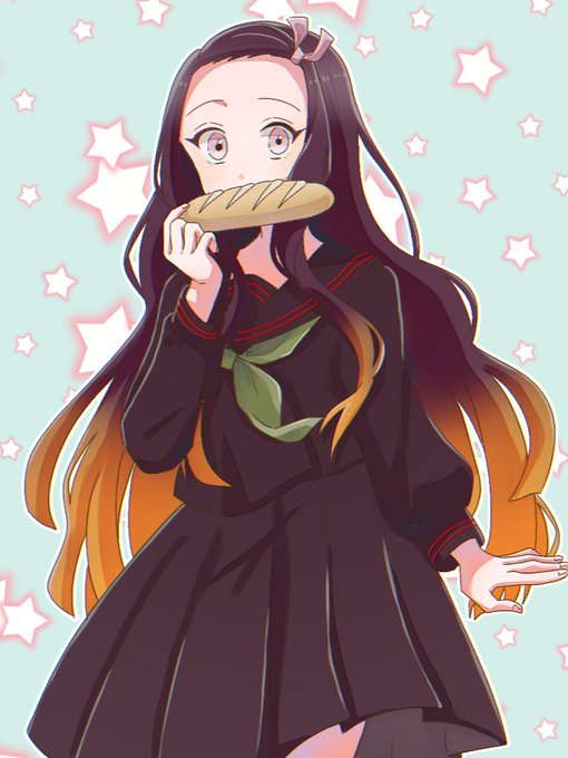 のんさんがTwitterに投稿した竈門禰豆子(鬼滅の刃)のイラスト。