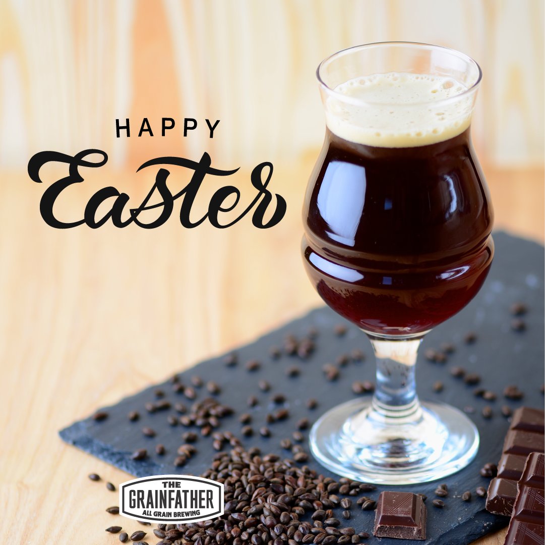Happy Easter 🐰🐣Whether you're eating your chocolate, drinking it in a delicious homebrew or both, we hope you're enjoying this long weekend with loved ones at home 🍫🍺 🏡 #grainfather #happyeaster #easter2020 #chocolatebeer #stayhome #keepsafe