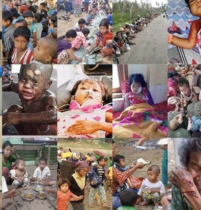 TwanMrat's tweet photo. Aungsansukyi’s ministry said no one is left behind in Arakan State during covid19 pandemic. Absolutely correct! from the cradle to the grave no one of all ages escape from Myanmar state sponsored terrorists( Tattmadaw) https://t.co/pw9DfzaE6r