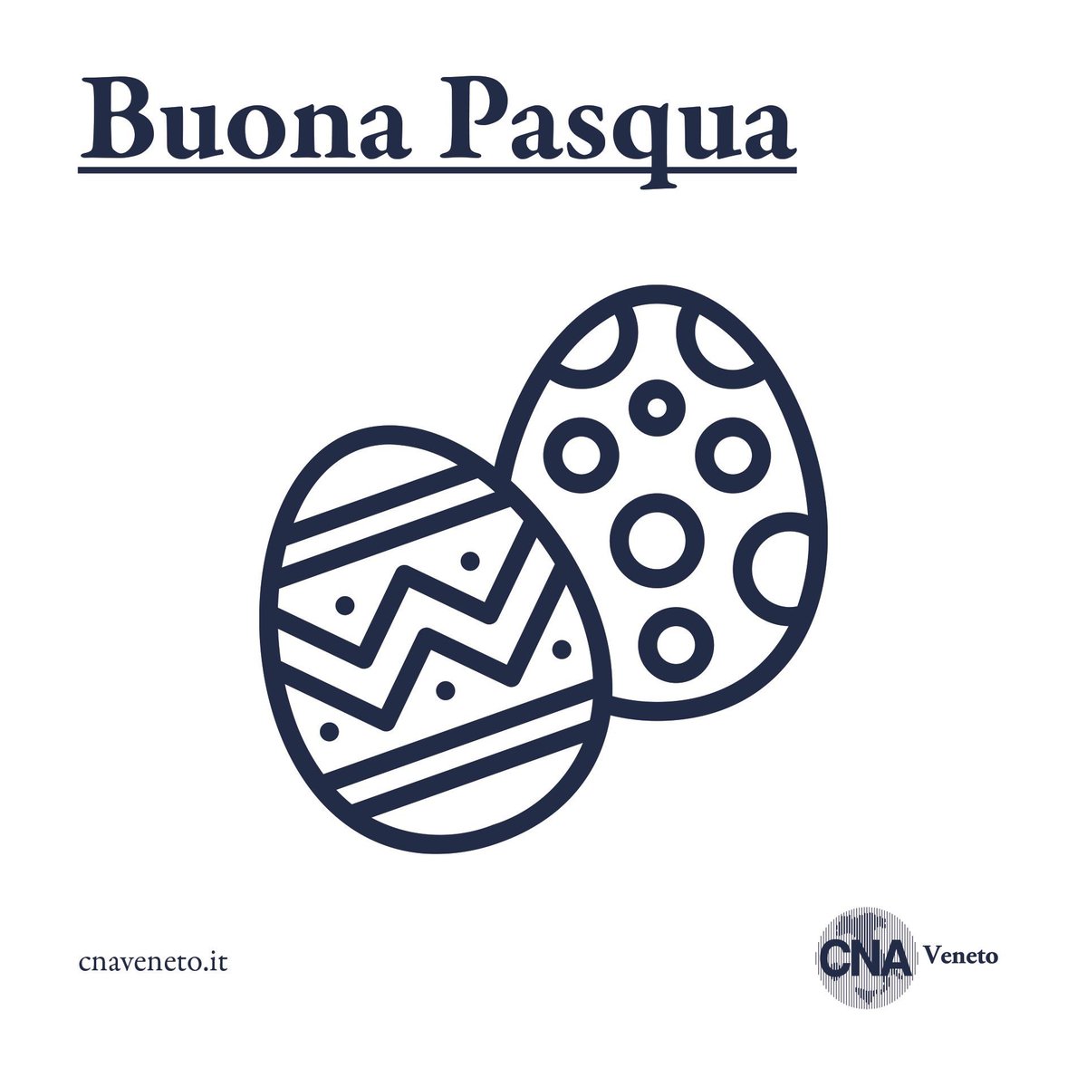 🐣 Tanti Auguri dalla CNA del Veneto! Noi siamo le imprese, noi stiamo con le imprese...oggi più che mai! 

Avanti, Veneto! 

#CNA #CNAVeneto #CNAComunicazione
#AvantiVeneto #iorestoacasa #impresa #artigiano