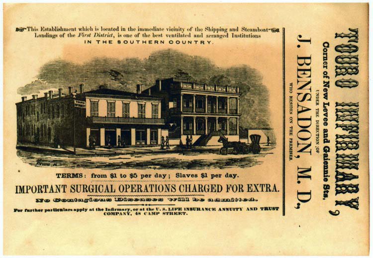 In the 1800s, the South started building "negro hospitals."Sometimes they treated slaves with genuine medical conditions, but most often they would purchase slaves for the most gruesome medical experiments that put Mengele to shame. Here is an ad for such a hospital