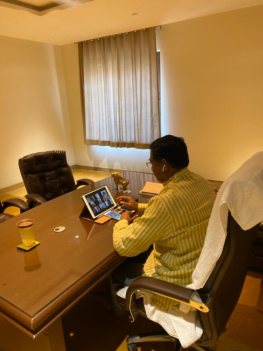 PMuralidharRao's tweet photo. Social media activists interacted with me in a video conference over the ongoing #COVID19  crisis  and using the social media effectively so as to make people aware to check the spread of disease and helping the needy ones. https://t.co/gyADdl1Jqf