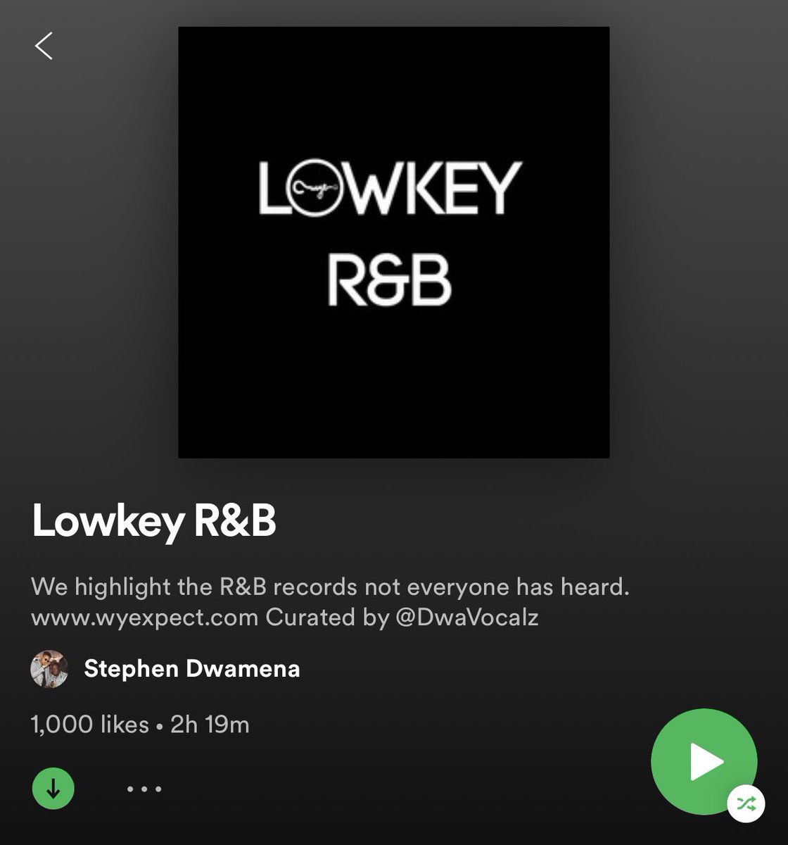 dwavocalz's tweet photo. #LowkeyRnb hit 1k finally.
https://t.co/GBsMh2Q19i https://t.co/Tca9LikW1M