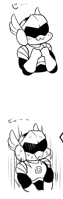 そういや前テンくん描いてもらったフォロワッサンにさぎょいぷで「慄鬼先生は目の形でなんとなく感情作れるけどテンくんはどうやって感情表せばいいのかわからなくて困った」って言われたんだけど、テンくんは主にアイシールドの形と口の形で表情出してるかな…いうてほとんどわからんけど 