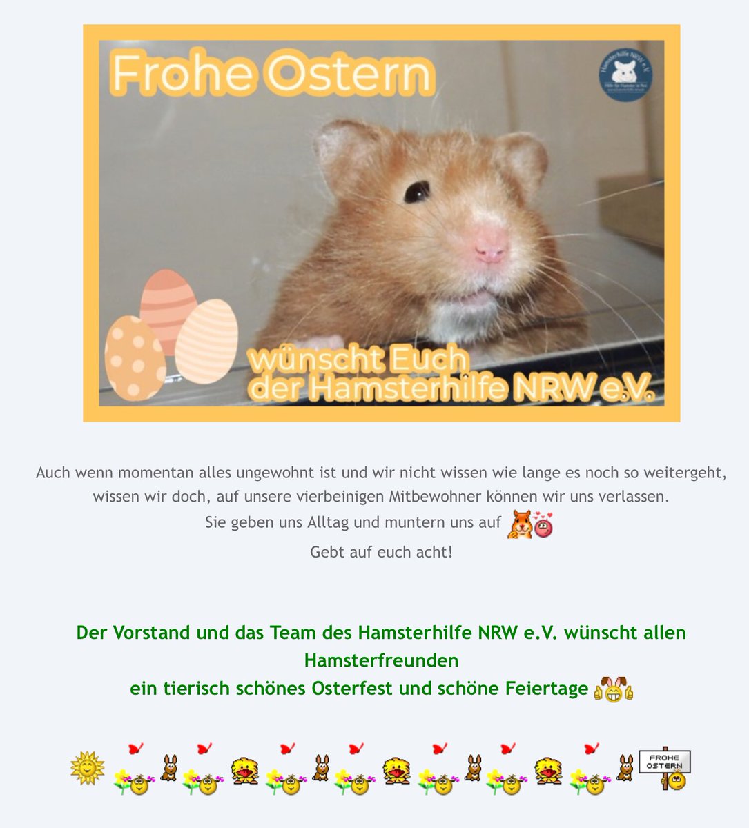 Hamsterhilfe Nrw Ev Wir Wunschen Euch Allen Schone Feiertage Bei Dieser Gelegenheit Ein Herzliches Danke Fur Euer Interesse An Unserer Arbeit Und Fur Eure Unterstutzung Kein Hamster In Not Wird