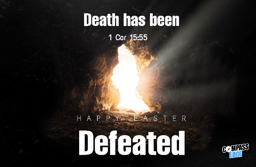 rolecyouthCH's tweet photo. Happy Easter everyone! Let this day remind you that our #SaviorKing is on the throne.
1 cor 15:55
#HappyEaster https://t.co/FBv92iy4WD