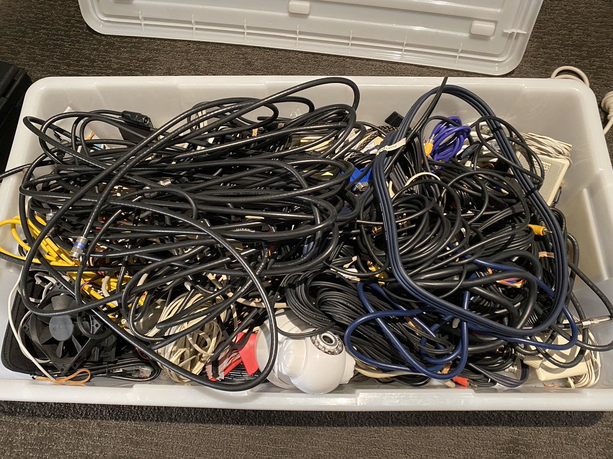 The box of cable shame (there’s a theme here...) must surely have one (hopefully two)