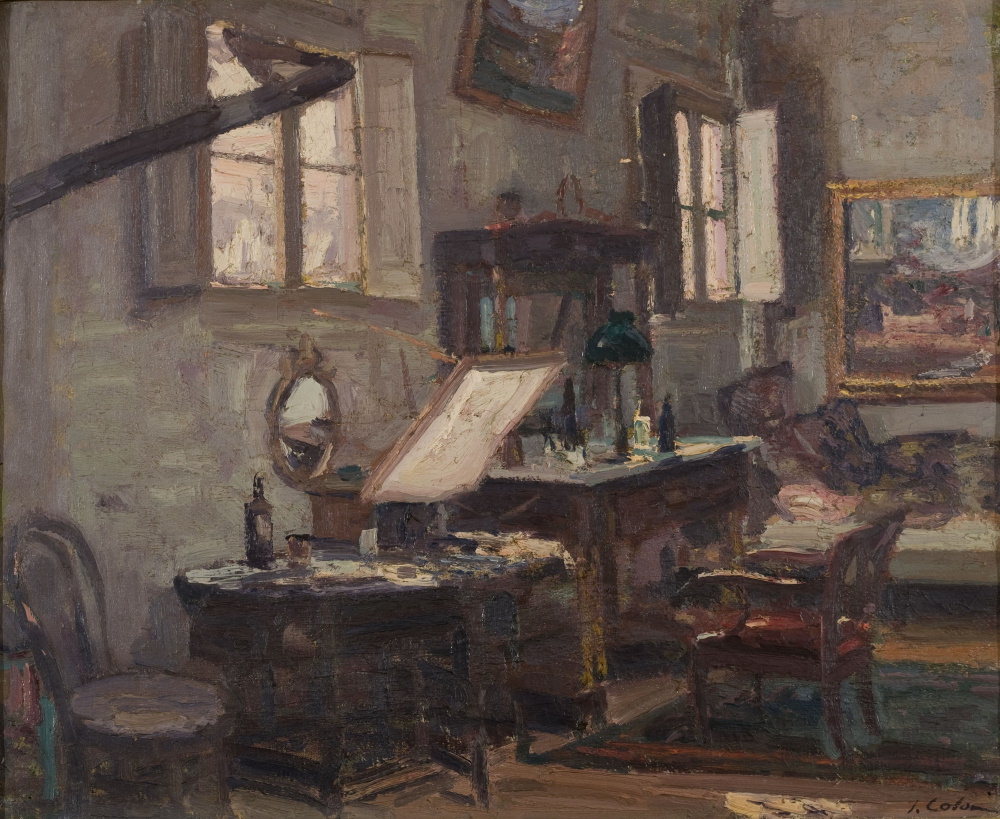 Avui, Pasqua de Resurrecció, ens #DespertaAmbArt aquest "Estudi de pintor", de l'arenyenc Joan Colom Agustí (anterior a 1957). #elMuseuNacionalACasa
Vegeu l'obra a la col·lecció online: ow.ly/hNt450zbJBA