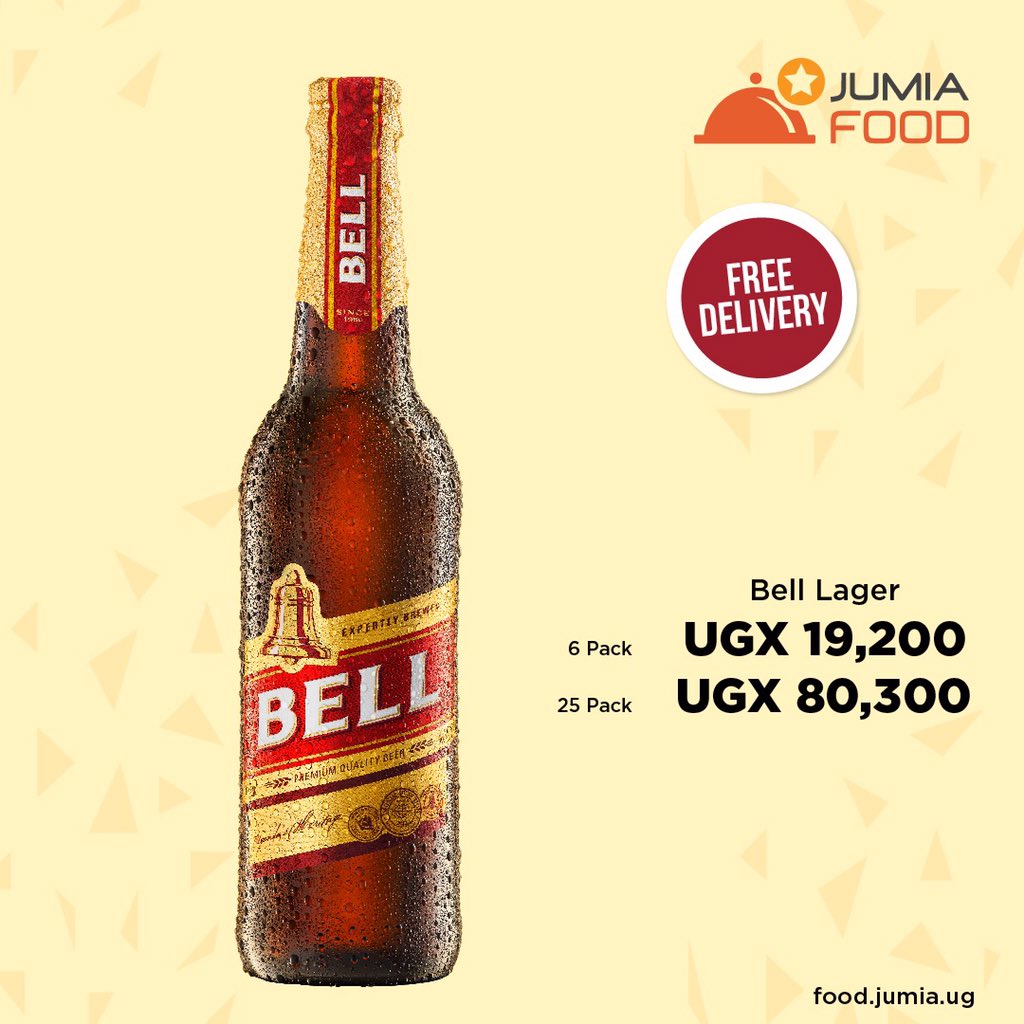 NodeGroupOnline's tweet photo. Visit the Jumia app now, place your order via: https://t.co/sXKCaMy3Rn for a @Bell_Lager 🍺 6 pack at Ugx.19200 and 25 pack at Ugx.80,300 and make this lockdown and Easter a special one.
#BellEasterAtHome https://t.co/krxtwG3q03