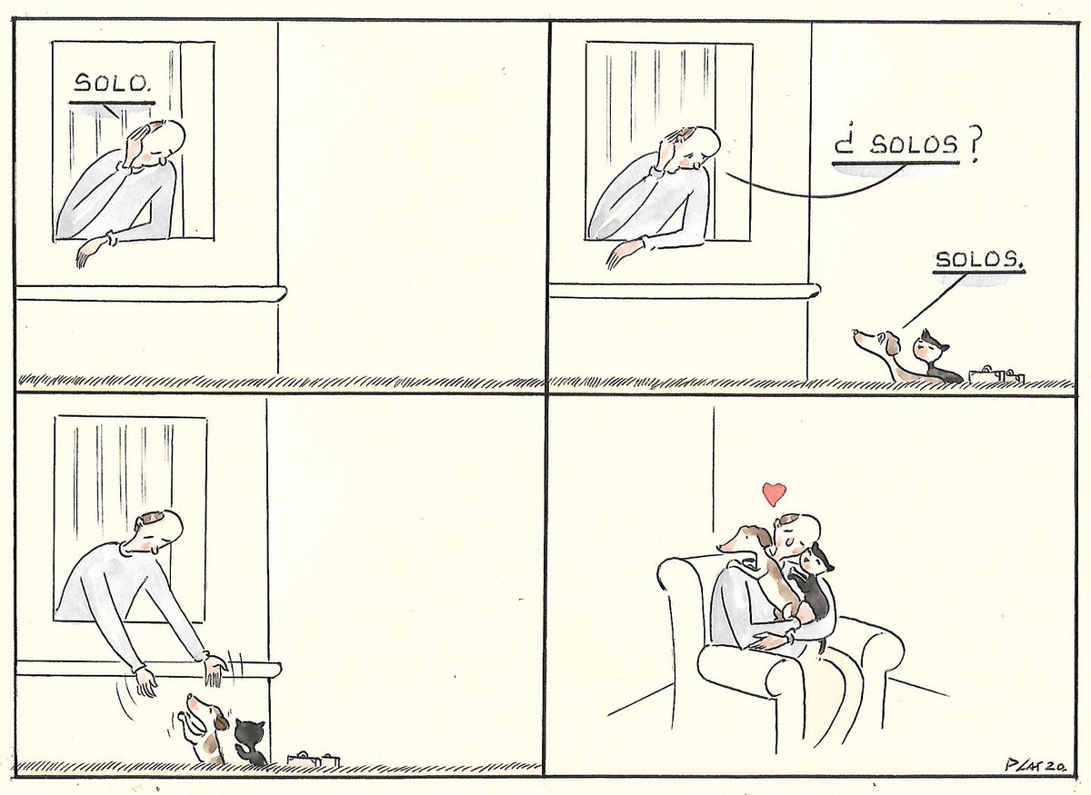 Mi viñeta de hoy Domingo 12 de abril de 2020.
Tener ángeles en casa.