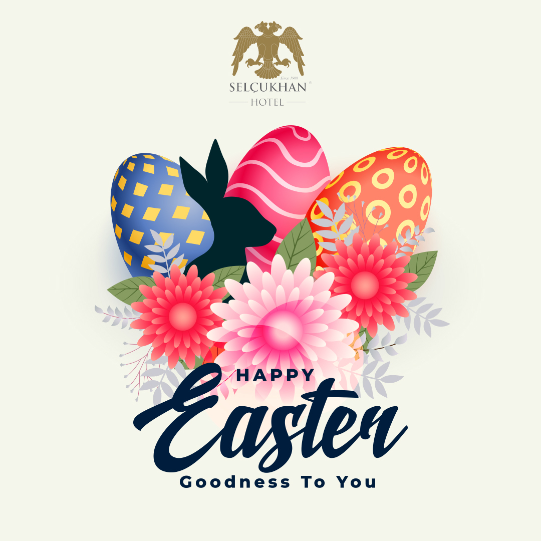 May you have a happy Easter. Stay Positive.  #SelcukhanHotel #VisitAntalya #HolidayinAntalya #Hotel #Holiday #Vacation #Tatil #HappyEasterDay #Отель #EasterDay #отпуск #бассейн #Кемер #Kemer #Antalya #Turkey #StayHome #StayPositive